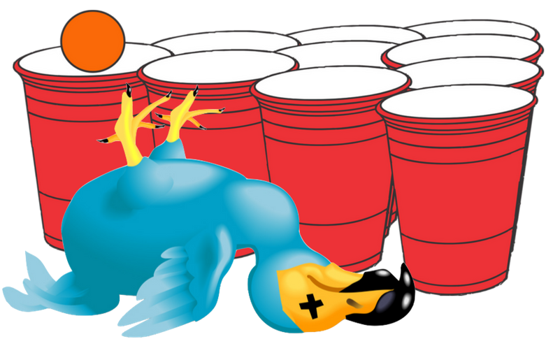 Dodo Bird Ice Age - Beer Pong Cups Png Clipart (781x485), Png Download
