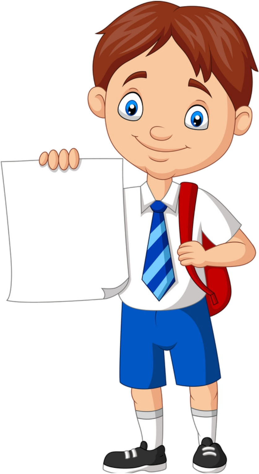 ####kid #kids #school #students #طالب #طفل #اطفال #مدرسة - Niño Agarrando Un Cartel Clipart (959x1584), Png Download