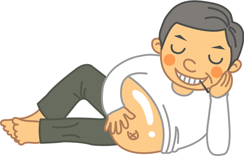食べ て すぐ 寝る Clipart (800x511), Png Download
