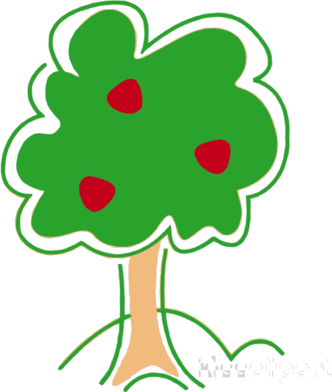 Apple Tree Cute Clipart Clip Art Transparent Png - Cute Apple Tree Clipart (678x801), Png Download