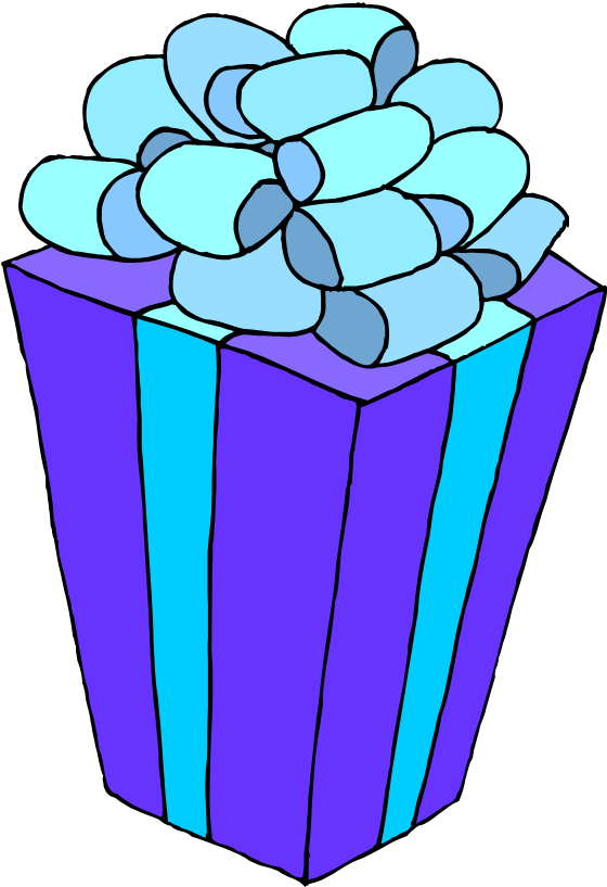 Geschenk Weihnachtsfeier - Geschenk Geburtstag Clipart - Png Download (560x817), Png Download