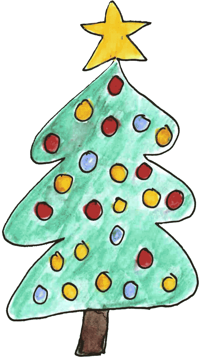 Christmas Tree Clipart (671x1203), Png Download