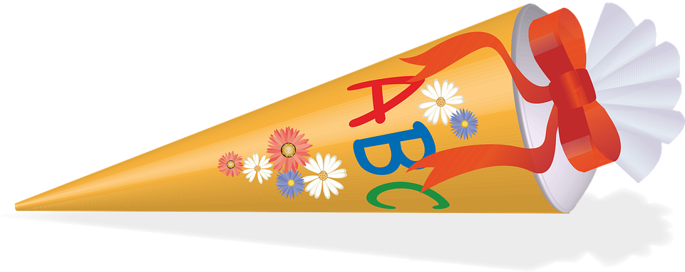 Transparent Schultüte Clipart - Graphic Design - Png Download (961x382), Png Download