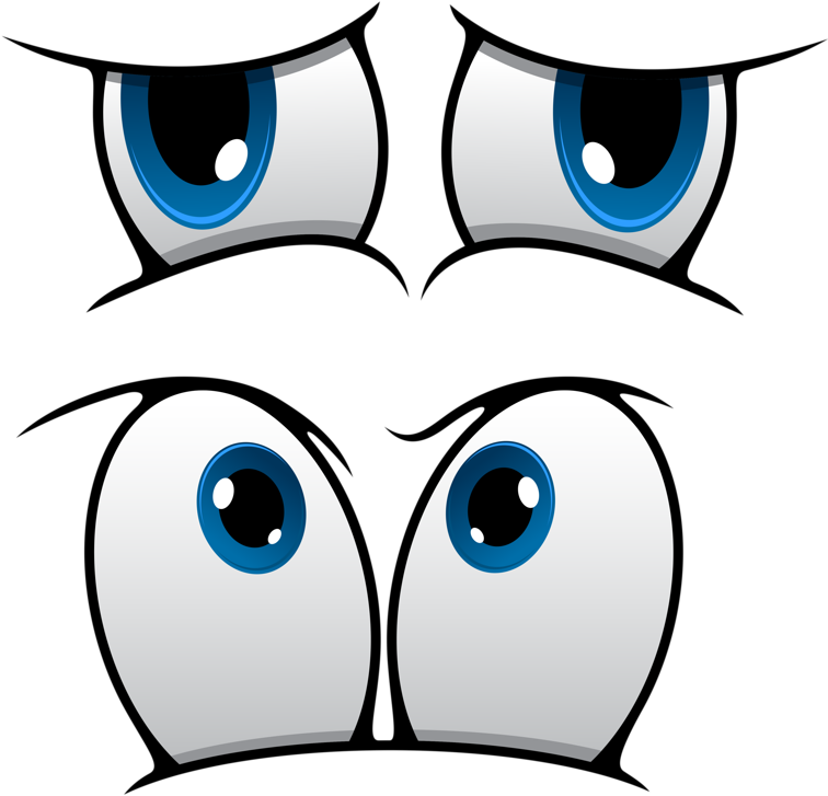 Cartoon Elephant Eyes Clipart (800x781), Png Download