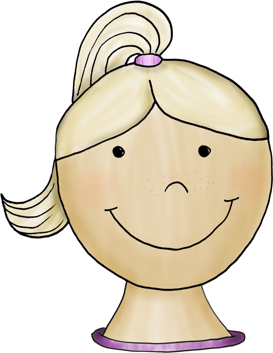 Transparent Clipart Kiste - Mädchen Mit Pferdeschwanz Clipart - Png Download (930x1199), Png Download
