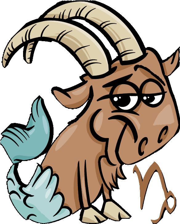 Transparent Kostenlose Cliparts Geburtstag - Steinbock Sternzeichen - Png Download (585x729), Png Download