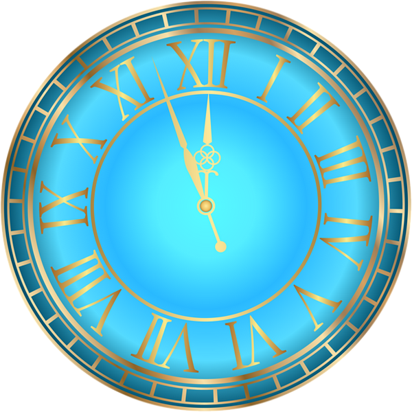 Blue Happy New Year Png Clipart (600x600), Png Download