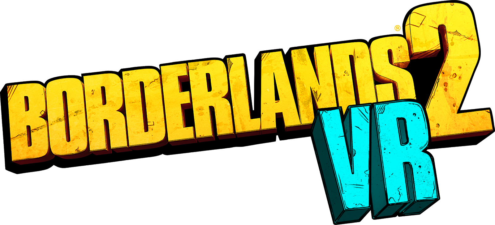 Borderlands 2 Vr Logo Clipart (1600x728), Png Download