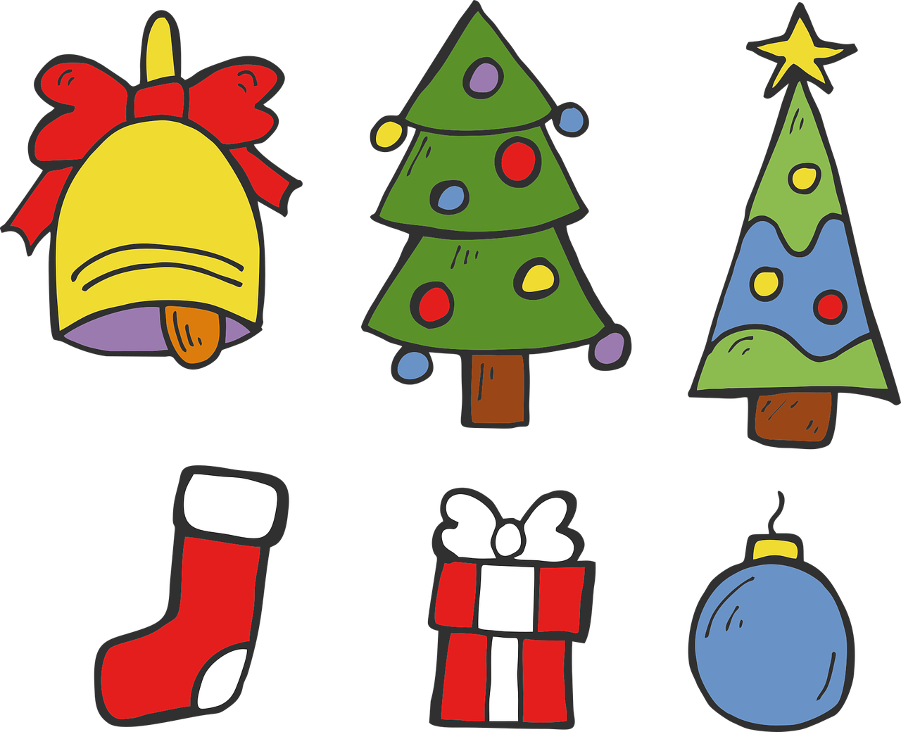 Choinki Kolorowe Do Druku Clipart (886x720), Png Download