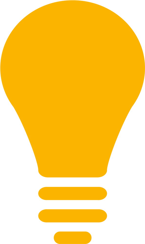 Cartoon Yellow Light Bulb Clipart (1000x1000), Png Download