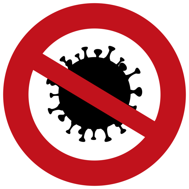 Symbolbild - Covid 19 Logo Png Clipart (640x640), Png Download