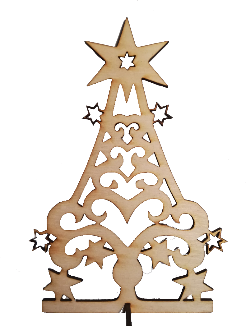 Ozdoby Świąteczne Z Sklejki Choinki Clipart (800x1067), Png Download