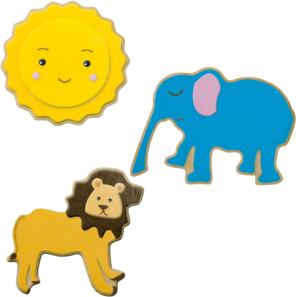 Foremki Do Wykrawania Ciastek 3 Szt - Indian Elephant Clipart (1000x1000), Png Download