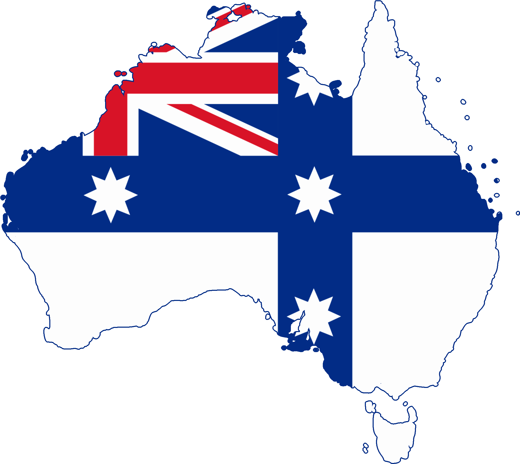 Australia Federation Flag Clipart (2085x1864), Png Download