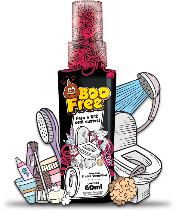 Bloqueador De Odor Sanitário Boo Free Clipart (663x797), Png Download