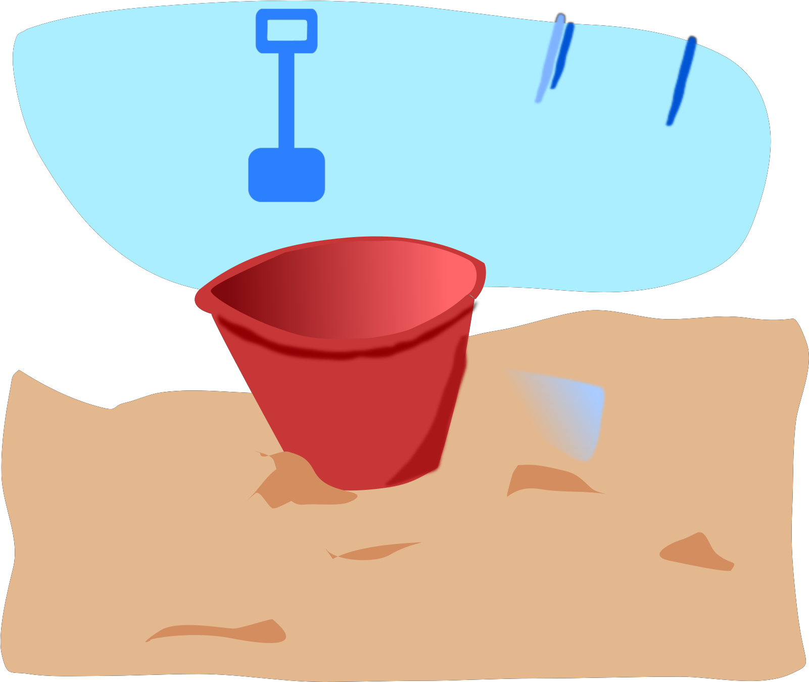 Bucket And Spade Clipart - Png Download (1600x1600), Png Download