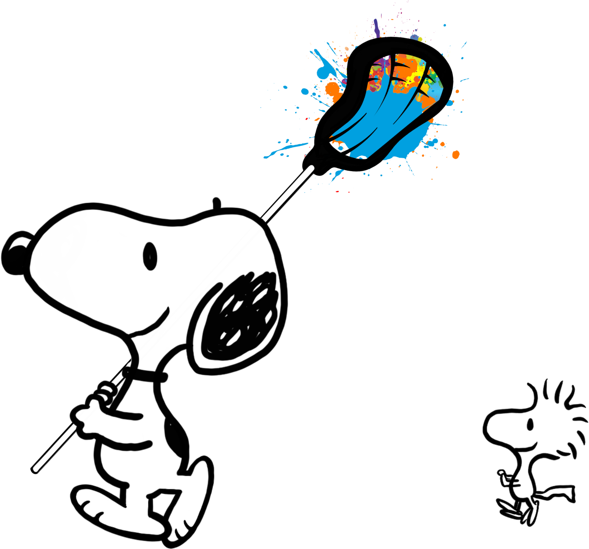 #snoopy #lacrosse #lax #splash #paint #splatter #freetoedit - Snoopy Lacrosse Clipart (2048x2732), Png Download