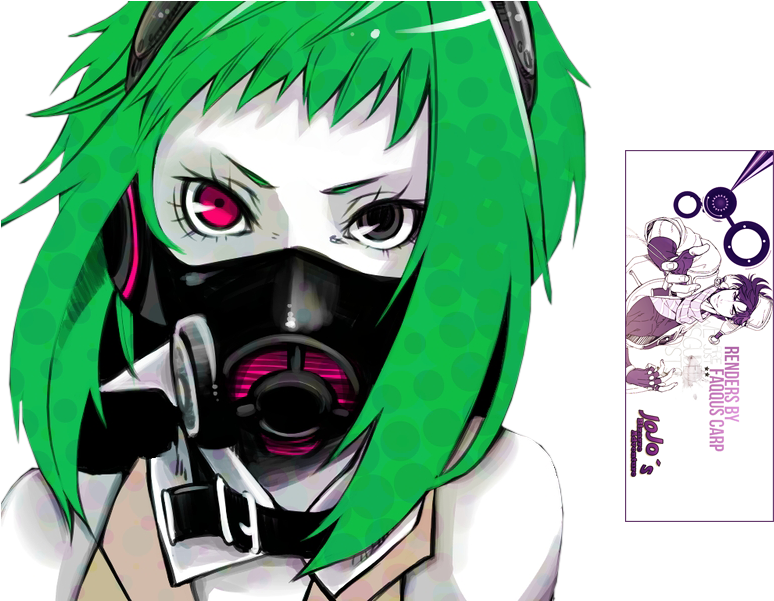 Bigbang27 23 0 Gumi Toxic Mask Render By Faqquscarp - Gumi Vocaloid Gas Mask Clipart (774x601), Png Download