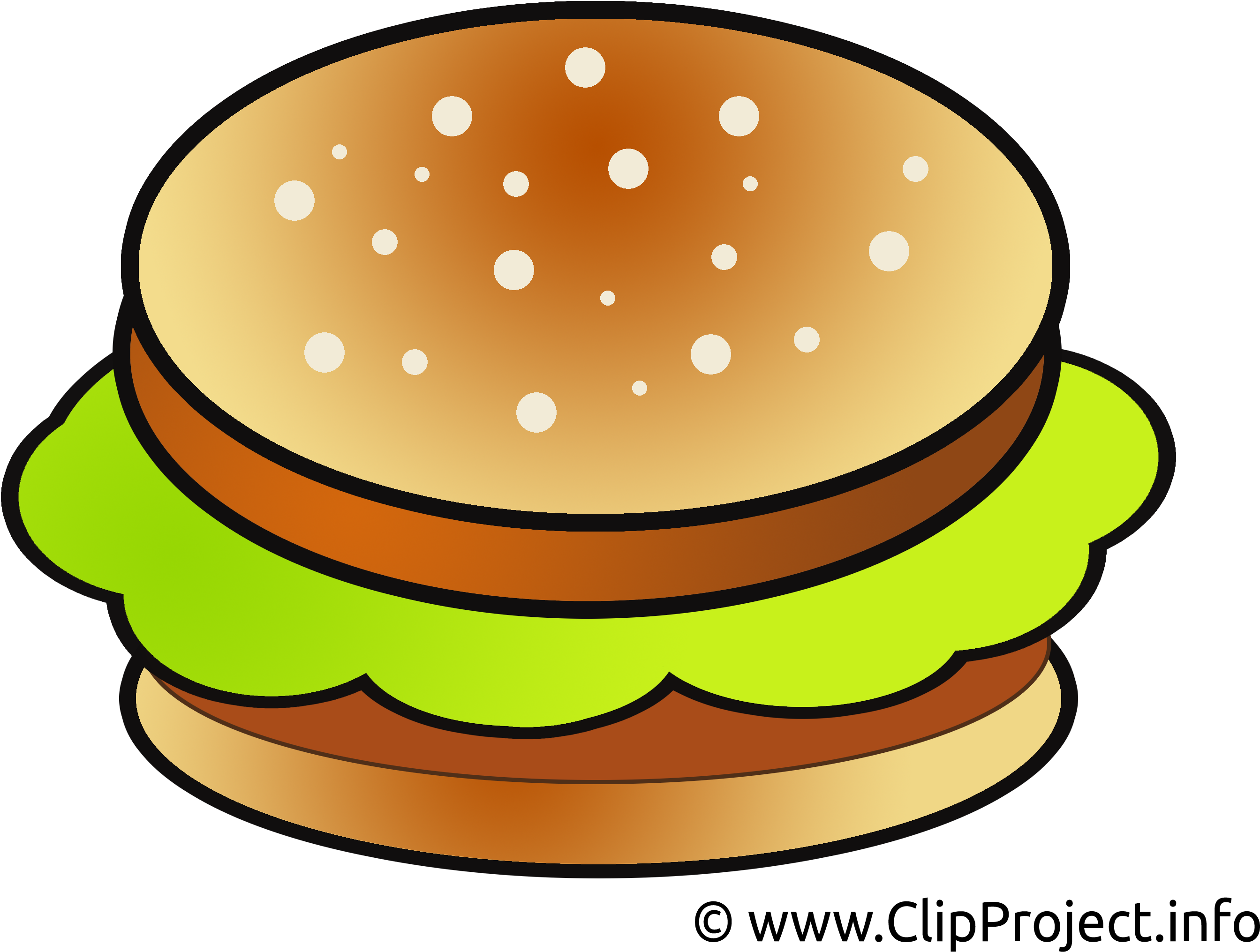 Clipart Hamburger - Essen Bilder - Essen Clip Art - Png Download (2835x2208), Png Download