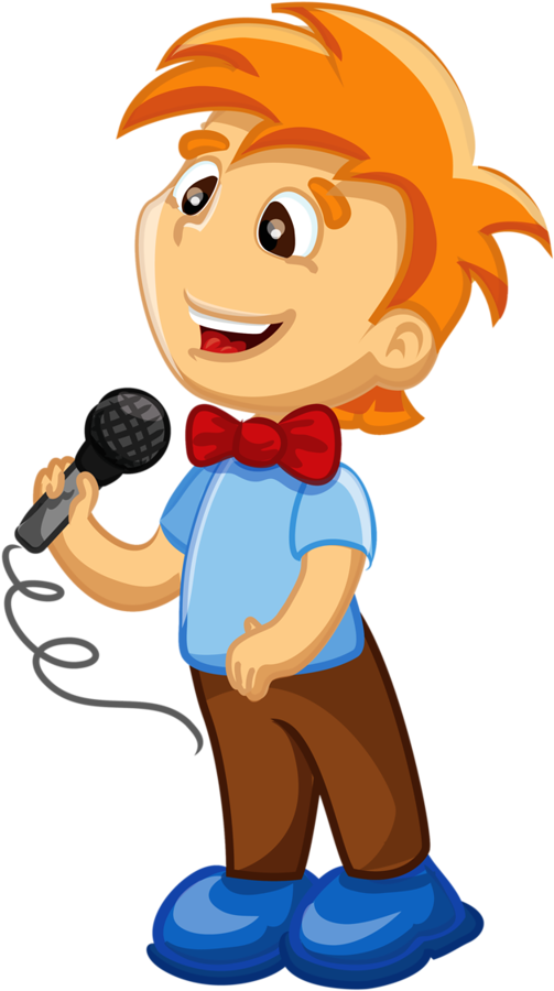 Pioneer Clipart Communities - Boy With Microphone Clipart - Png Download (661x1024), Png Download