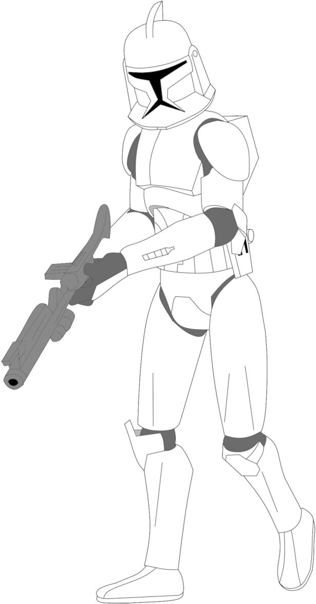 Star Wars Clone Wars Star Wars - Clone Trooper Clipart - Full Size
