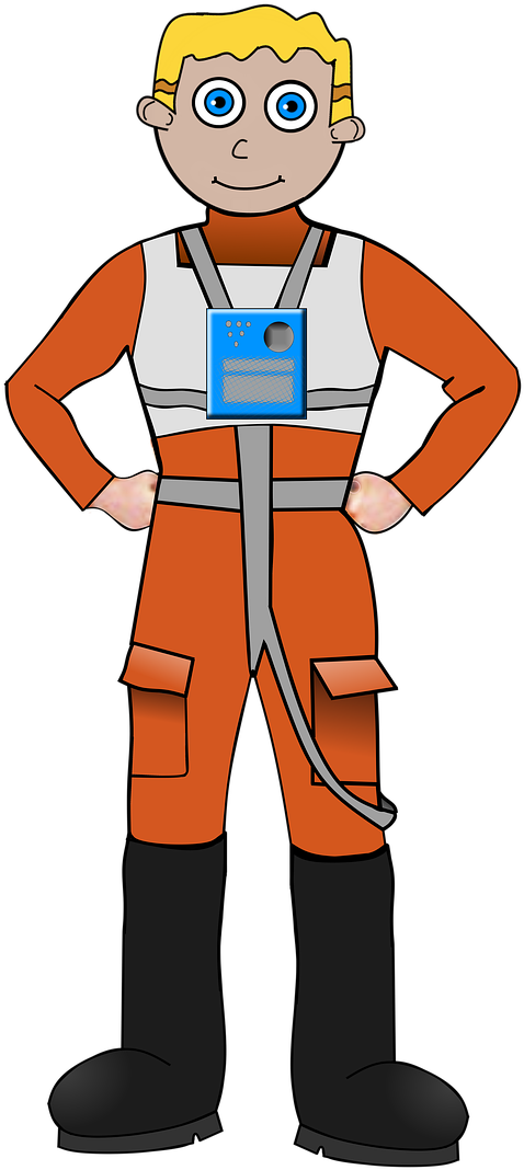 ชุด นักบิน อวกาศ การ์ตูน Clipart (679x1280), Png Download