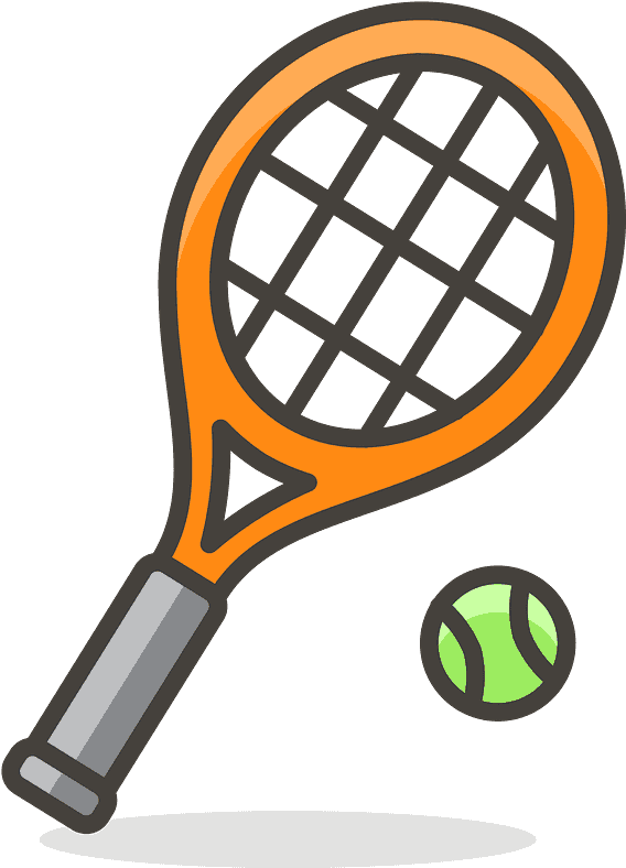 Tennis Emoji Clipart - Raqueta Con Pelota Animada Png Transparent Png (800x800), Png Download