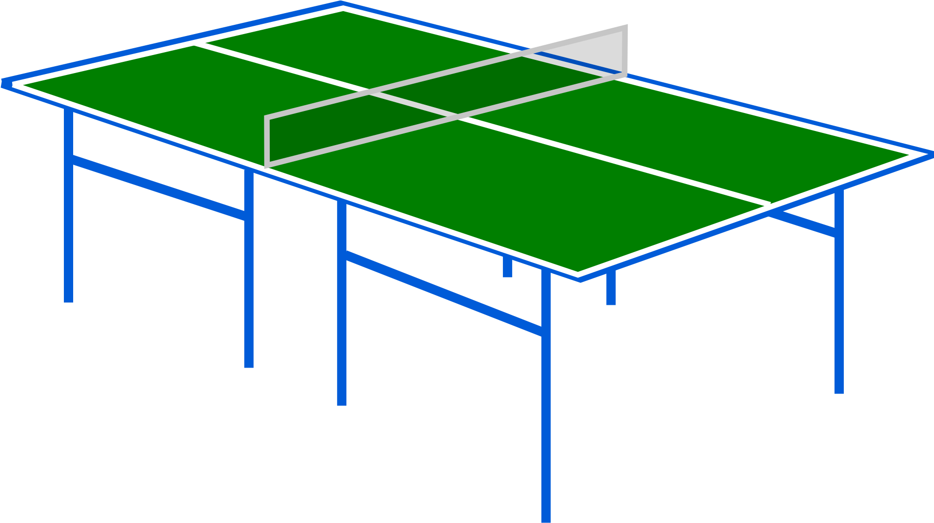 Clipart Table Rectangle Table - Table Tennis Table Clipart - Png Download (1920x1082), Png Download