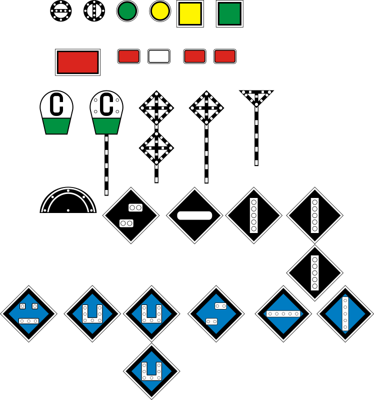 Russian Signs Of Travel And Signaling Railways - Russian Railway Signs Clipart (748x800), Png Download