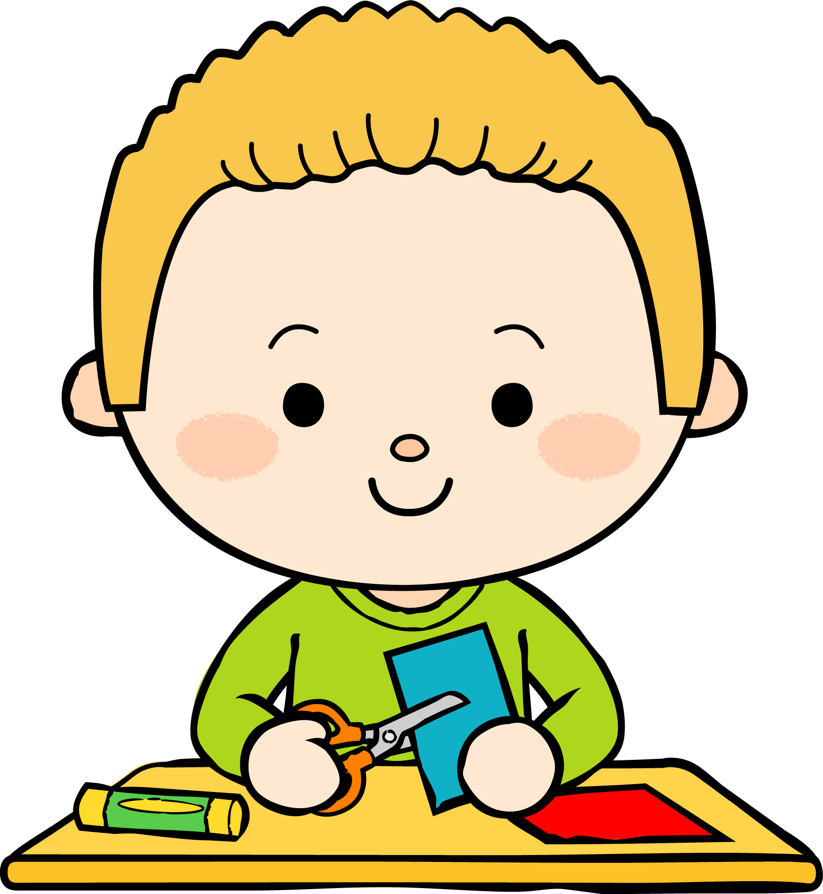 Kindergarten Kid Cartoon Clipart (1669x1813), Png Download