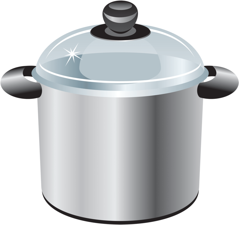 Silver Cooking Pot Clipart - Pot Clipart - Png Download (800x755), Png Download