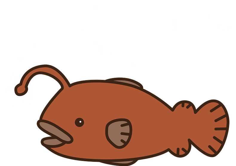 Atlantic Footballfish Clipart - Cartoon - Png Download (800x556), Png Download