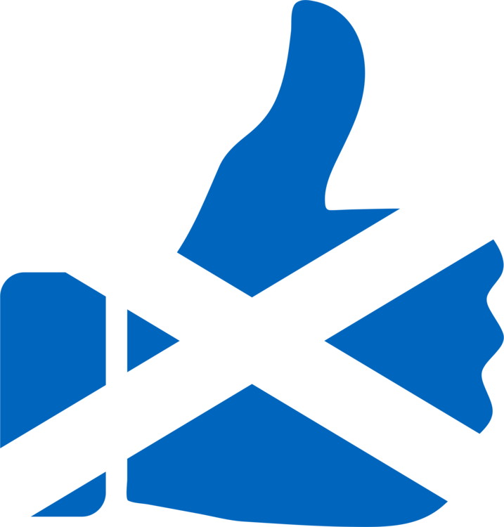 Blue,angle,area - Scotland Flag Thumbs Up Clipart (717x750), Png Download