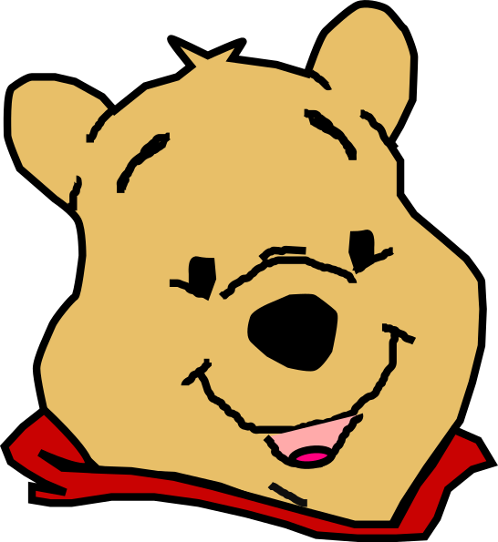Winnie Pooh Png Face Clipart (546x595), Png Download