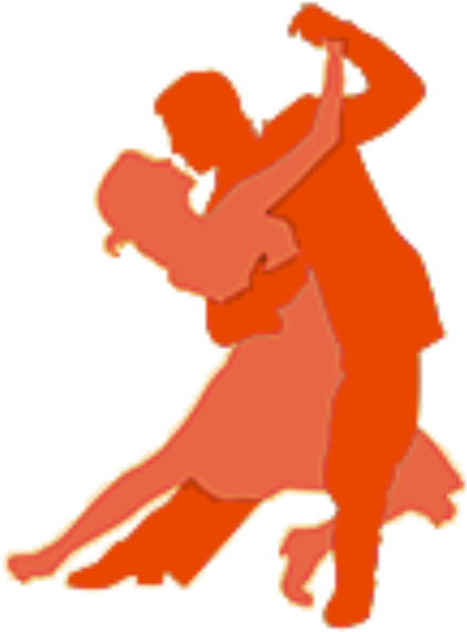 Ballroom Dance Silhouette Tango - Silhouette Ballroom Dancing Clipart (580x580), Png Download