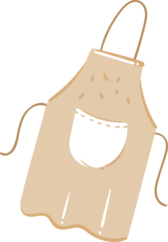 Apron Images Clip Art - Png Download (550x790), Png Download