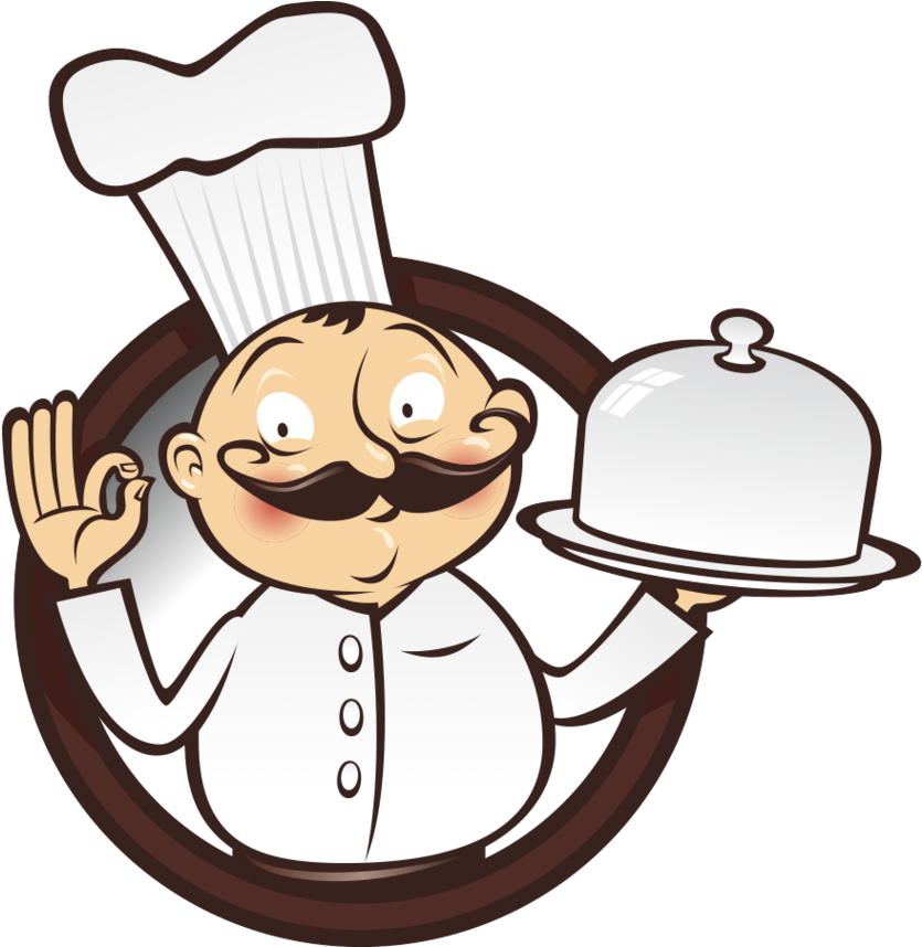Chef Clipart Png - Chef Cooking Clipart Transparent Png (855x857), Png Download