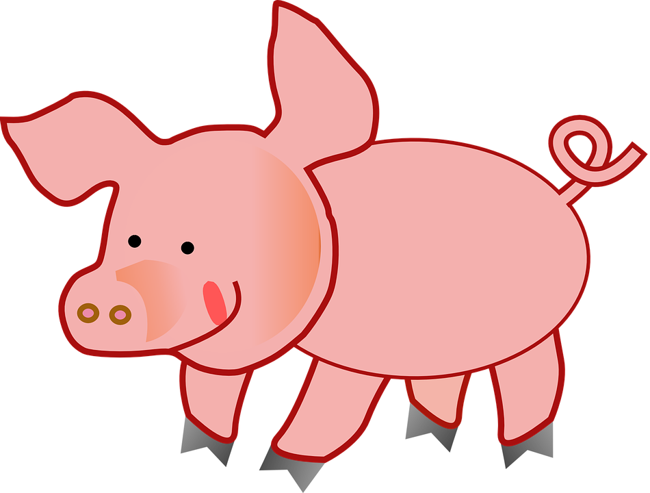 Cattle Sheep Farm Clip Art - Clipart Pig - Png Download (950x720), Png Download