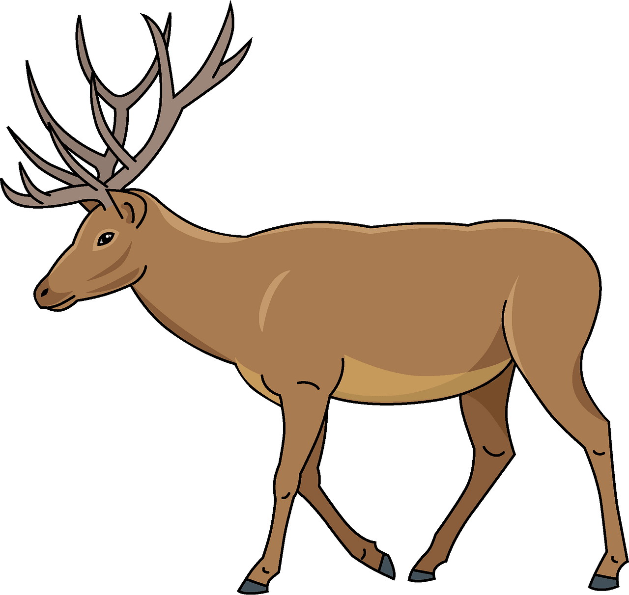 Mule Deer Clipart - Deer Clipart - Png Download (1280x1212), Png Download