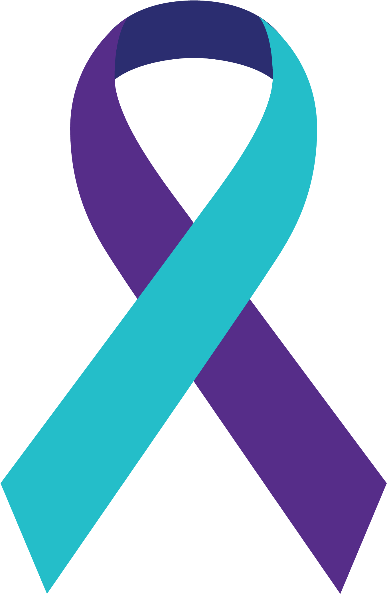 Awarenessribbons - Suicide Prevention Logo Clipart (2550x3300), Png Download