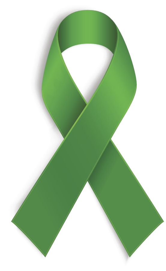Green Ribbon Mental Health Awareness Ribbon Mental Clipart (1024x1024), Png Download