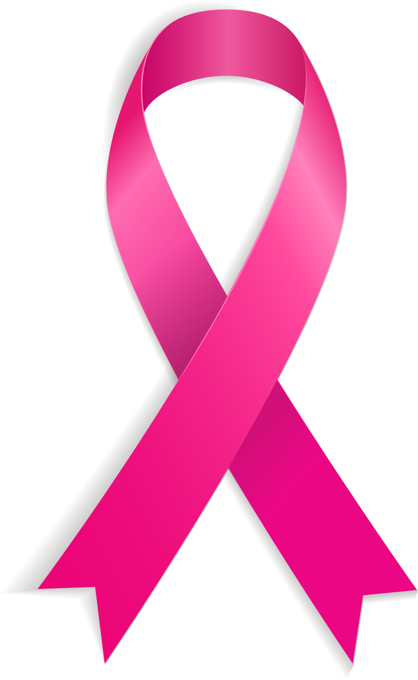 World Aids Day Red - Pink Ribbon Cancer Png Clipart (1390x2262), Png Download