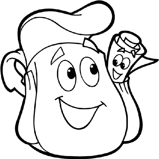 Explorer Drawing Dora Transparent Png Clipart Free - Dora The Explorer Drawing (553x677), Png Download