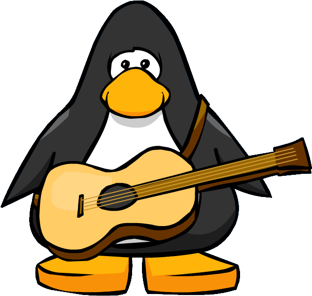 Acoustic Guitar - Club Penguin Friendship Bracelet Clipart (674x634), Png Download
