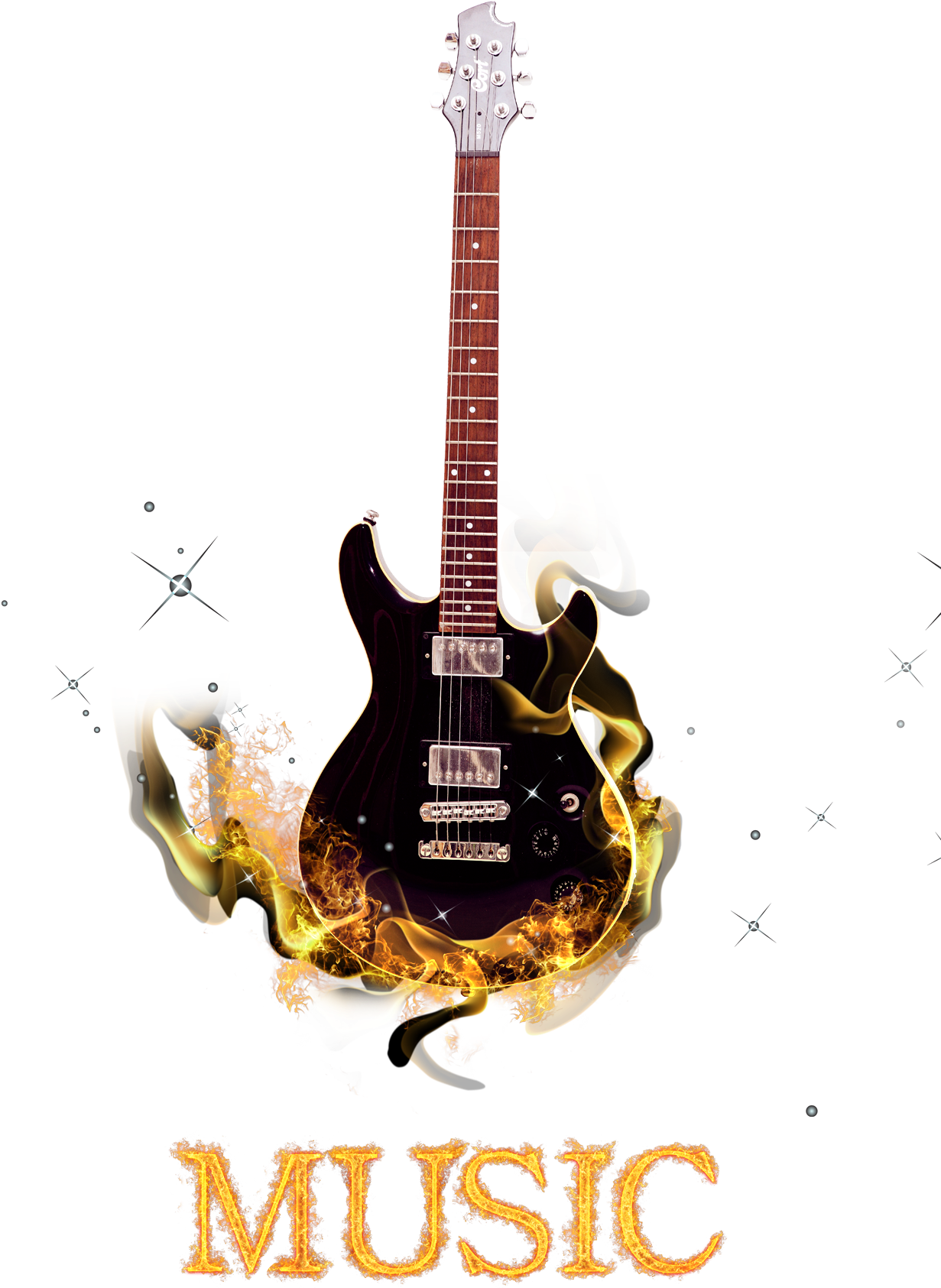 Transparent Burn Clipart - Transparent Hd Music - Png Download (1231x1685), Png Download