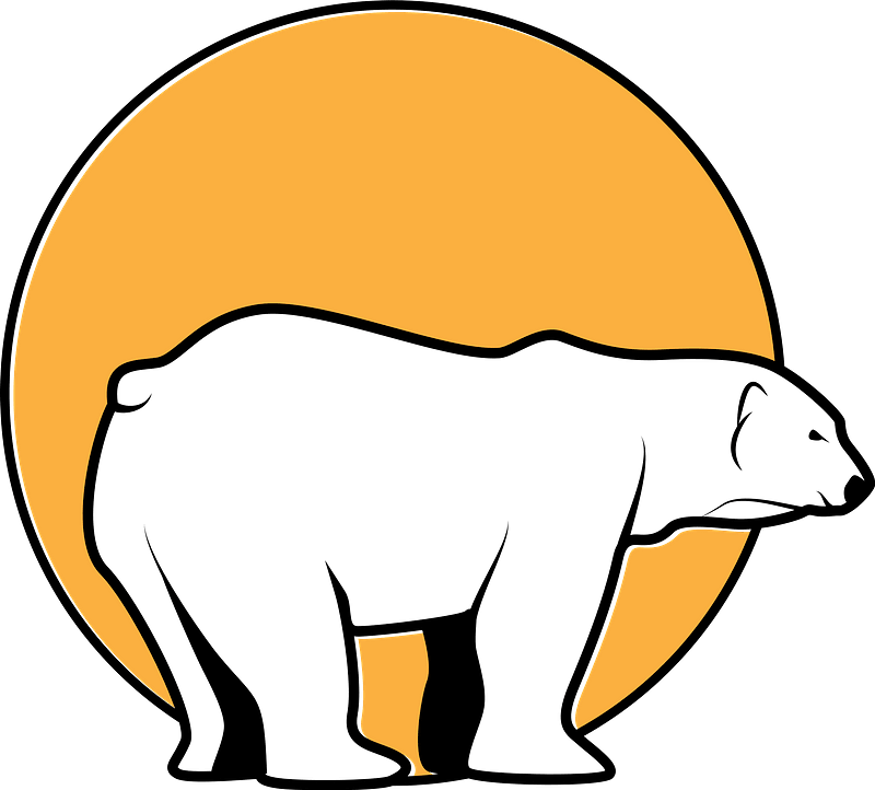 White Bear Clipart - Polar Bear Clipart - Png Download (800x722), Png Download