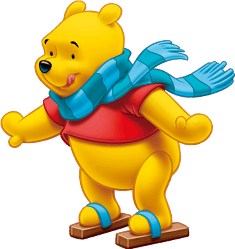 Winnie The Pooh Ice Skating - Winnie The Pooh Png Clipart (1024x1024), Png Download