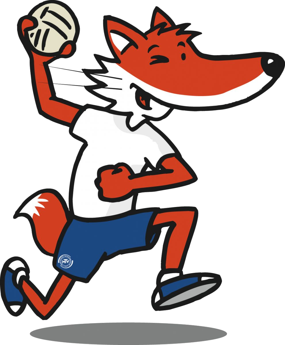 Handball Fuchs Clipart (991x1200), Png Download
