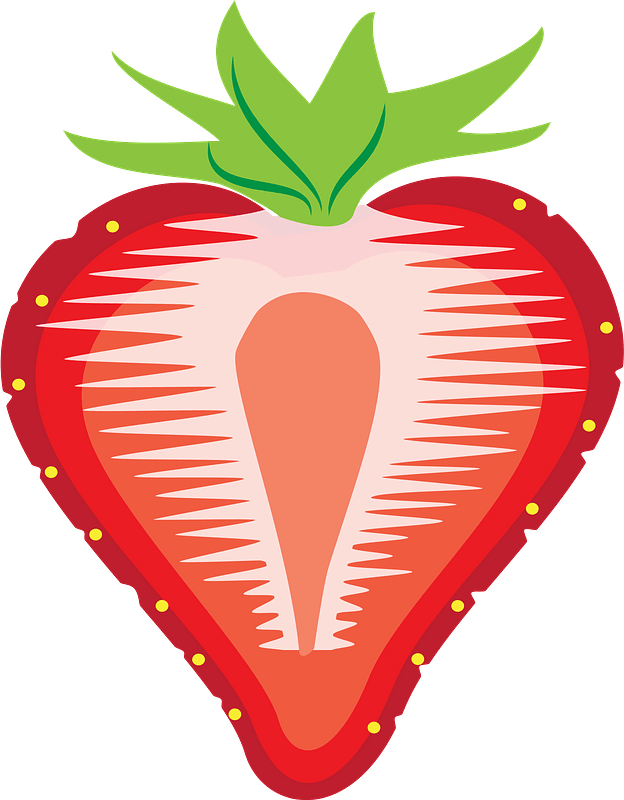 Strawberry Clipart - Png Download (624x800), Png Download
