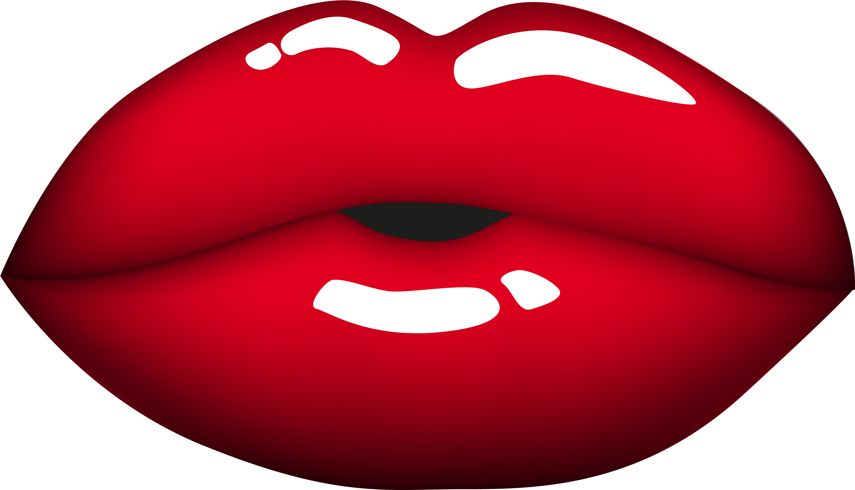Mouth Clip Art - Red Lips Clipart Png Transparent Png (3000x1747), Png Download